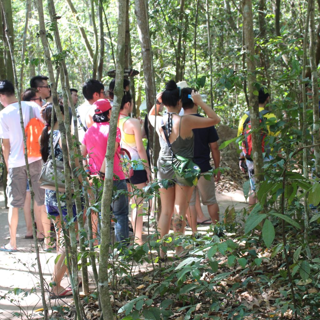 exploring the Cu Chi Tunnels