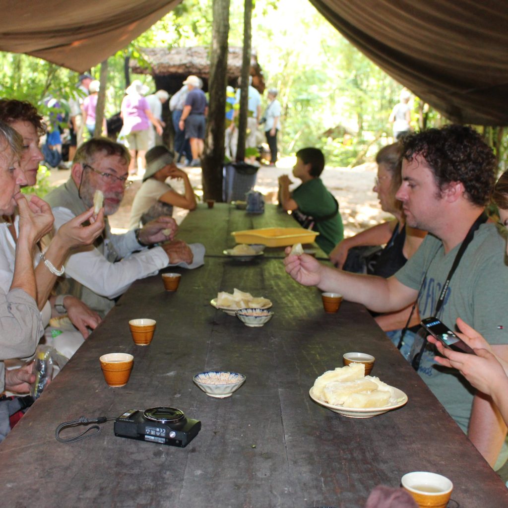 exploring the Cu Chi Tunnels